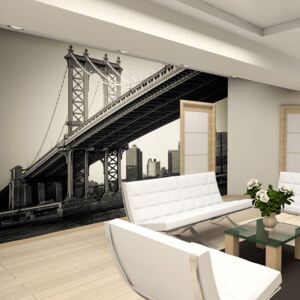 Fototapeta - Manhattan Bridge, New York 350x270 cm