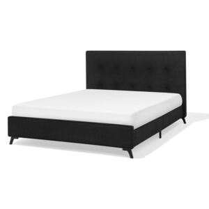 Manželská posteľ 160 cm AMBRE (s roštom) (čierna). Akcia -22%. Vlastná spoľahlivá doprava až k Vám domov