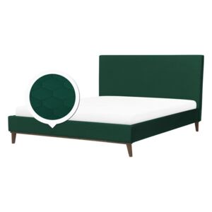 Manželská posteľ 180 cm BARON (s roštom) (zelená). Vlastná spoľahlivá doprava až k Vám domov. 1007168
