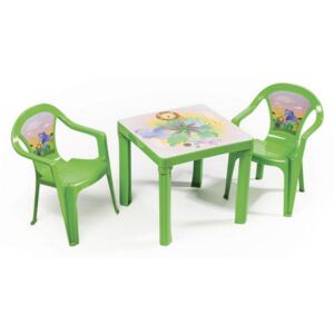 Inlea4Fun 2 stoličky + 1 stolík - Zelená Inlea4Fun