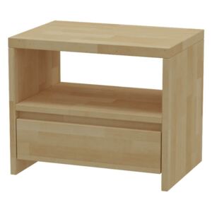 Nočný stolík MS 3 /výpredaj - orech/ Rozmer - postelí, roštov, nábytku: 44,5 x 50 x 35 cm
