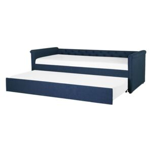 Rozkladacia posteľ 90 cm LISABON (s roštom) (modrá). Akcia -20%. Vlastná spoľahlivá doprava až k Vám domov