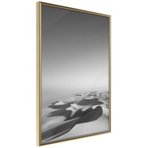 Bimago Zarámovaný obraz - Ocean of Sand I Zlatý rám 30x45 cm