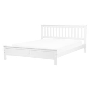 Manželská posteľ 160 cm MAYA (s roštom) (biela). Akcia -22%. Vlastná spoľahlivá doprava až k Vám domov