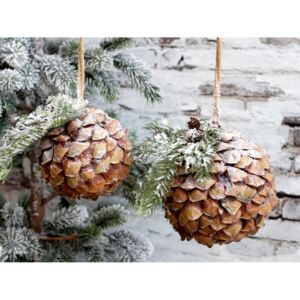 Vianočná šuška prírodná závesná dekorácia priemer 15cm