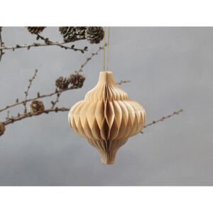 Vianočná origami ozdoba ornament priemer 10cm x 12cm