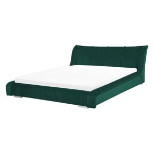 Manželská posteľ 180 cm NICE (s roštom) (zelená zamatová). Akcia -22%. Vlastná spoľahlivá doprava až k Vám domov