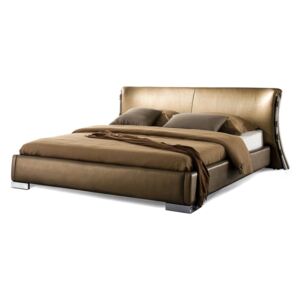 Manželská posteľ 160 cm PARNAS (s roštom) (zlatá). Akcia -23%. Vlastná spoľahlivá doprava až k Vám domov