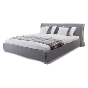 Manželská posteľ 140 cm PARNAS (s roštom) (sivá). Akcia -19%. Vlastná spoľahlivá doprava až k Vám domov
