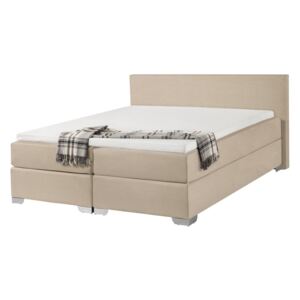 Manželská posteľ Boxspring 160 cm PREMIER (s matracmi) (béžová). Akcia -20%. Vlastná spoľahlivá doprava až k Vám domov