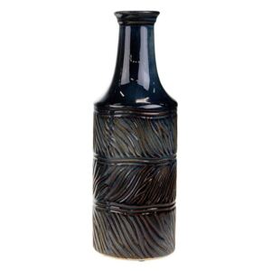 DekorStyle Keramická váza Feya 39 cm tmavomodrá