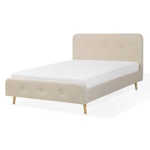 Manželská posteľ 140 cm ROME (s roštom) (béžová). Akcia -26%. Vlastná spoľahlivá doprava až k Vám domov