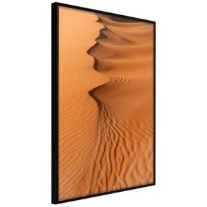 Bimago Zarámovaný obraz - Patterns on the Sand Čierny rám 40x60 cm