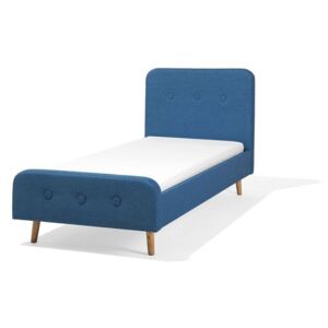 Dětská posteľ 90 cm ROME (s roštom) (modrá). Akcia -21%. Vlastná spoľahlivá doprava až k Vám domov