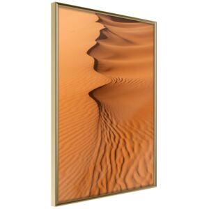 Bimago Zarámovaný obraz - Patterns on the Sand Zlatý rám 30x45 cm