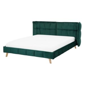 Manželská posteľ 160 cm SENEL (s roštom) (zelená). Akcia -26%. Vlastná spoľahlivá doprava až k Vám domov
