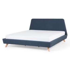Manželská posteľ 180 cm VENITO (s roštom) (modrá). Akcia -22%. Vlastná spoľahlivá doprava až k Vám domov