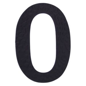 Kovaná číslica "0" čierna