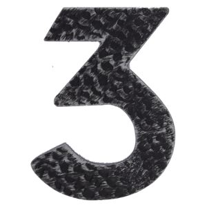 Kovaná číslica "3" striebro