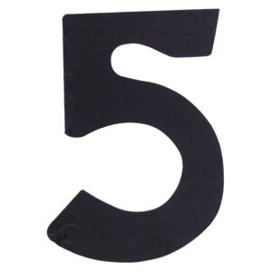 Kovaná číslica "5" čierna