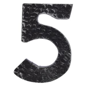 Kovaná číslica "5" striebro