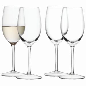 Wine poháre na biele víno 260ml, číre set 4ks, LSA, Handmade