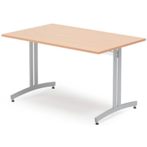 Jedálenský stôl Sanna, 1200x800 mm, buk / šedá