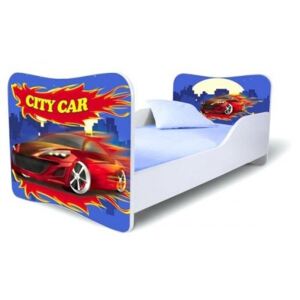 MAXMAX Dětská postel CITY CAR + matrace ZDARMA