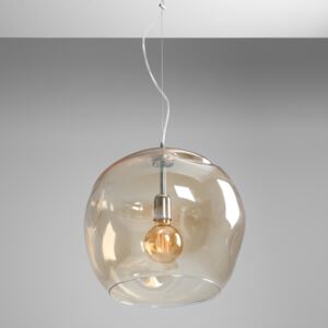 Aldex AMALF JANTAR | Sklenená visiaca lampa v tvare gule Veľkosť: 40cm