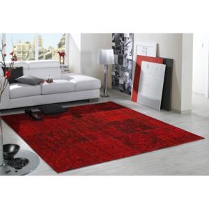Zátažový koberec Alanis Allover 430 tmavo červený