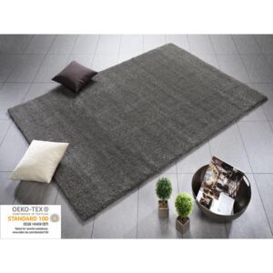 Plyšový koberec Liberty Shaggy 640 šedý