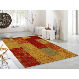 Zátažový koberec Alanis Allover 598 červeno žltý