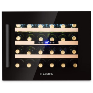 Klarstein Vinsider 24 Onyx Edition, vstavaná vinotéka, trieda energetickej účinnosti B