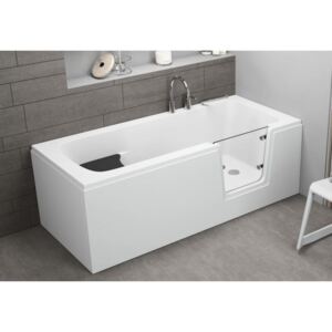 Bezbariérová vaňa s dvierkami POLIMAT AVO 00012 - 160 x 75 cm - dvierka na pravej strane