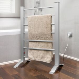 Sivý elektrický rebrík na uteráky InnovaGoods Towel Rail