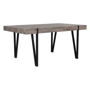Jedálenský stôl Aden (pre 6 osôb) (tmavé drevo). Akcia -14%. Vlastná spoľahlivá doprava až k Vám domov