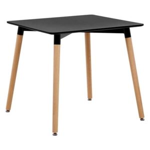Jedálenský stôl Barto (pre 4 osoby) (čierna). Akcia -10%. Vlastná spoľahlivá doprava až k Vám domov