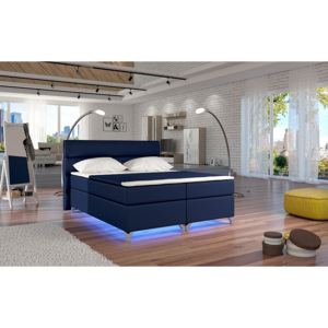 Čalúnená posteľ BASILIO, bez LED, 160x200 cm, soft 09