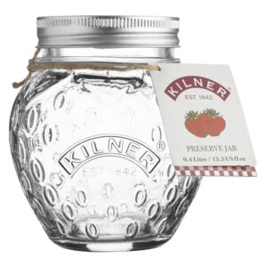 Kilner ozdobný zavárací pohár v tvare jahody, 400 ml