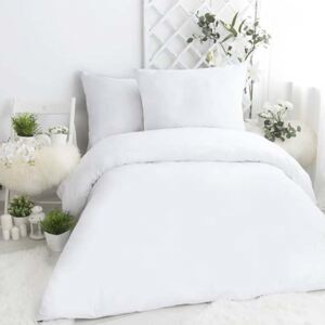 XPOSE® Bavlnené obliečky Renforcé na dve postele EVITA - biele