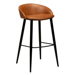 Hnedá barová stolička v imitácii kože DAN-FORM Denmark Dual