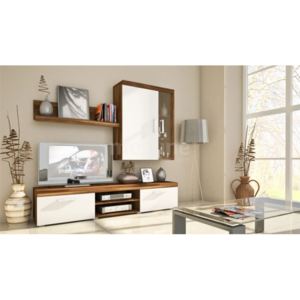 Moderný obývačkový nábytok SAMBA MINI Zostava 1 Slivka/Biely
