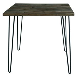 Jedálenský stôl Anaya, 80 cm, vintage hnedý