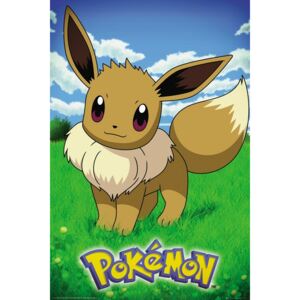 Plagát, Obraz - Pokemon - Eevee, (61 x 91,5 cm)