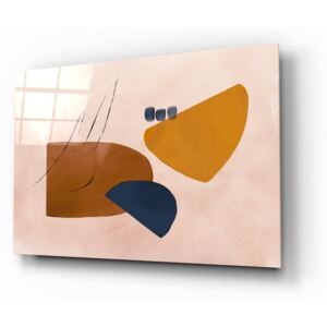 Sklenený obraz Insigne Abstract Brown, 72 x 46 cm