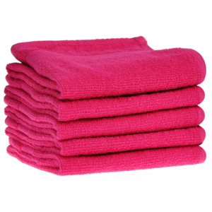 Detský uterák bavlnený 30x50 tmavo ružový EMI