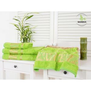 Bambusový uterák Bamboo Deluxe jarná zelená 50x90