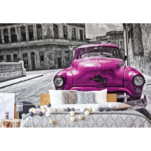 Fototapeta GLIX - Vintage Car Cuba Havana + lepidlo ZADARMO Vliesová tapeta - 254x184 cm