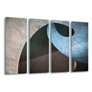 Sklenený obraz - Concrete Wave by Linda Wride 4 x 30x80 cm
