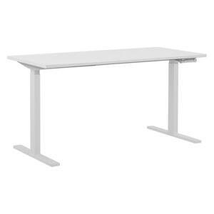 Písací stôl Upgo (biela) (manuálne nastaviteľný). Akcia -23%. Vlastná spoľahlivá doprava až k Vám domov
